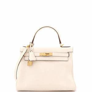Hermes Kelly 28 Light Clemence with Gold Hardware